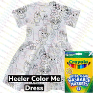 Color Me Blue Dog Heeler dress