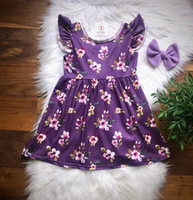 Load image into Gallery viewer, Purple Bow Back Dress
